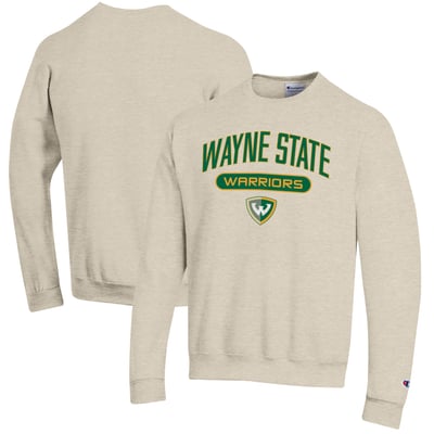 Wayne State Warriors Champion Powerblend Sweatshirt - Oatmeal