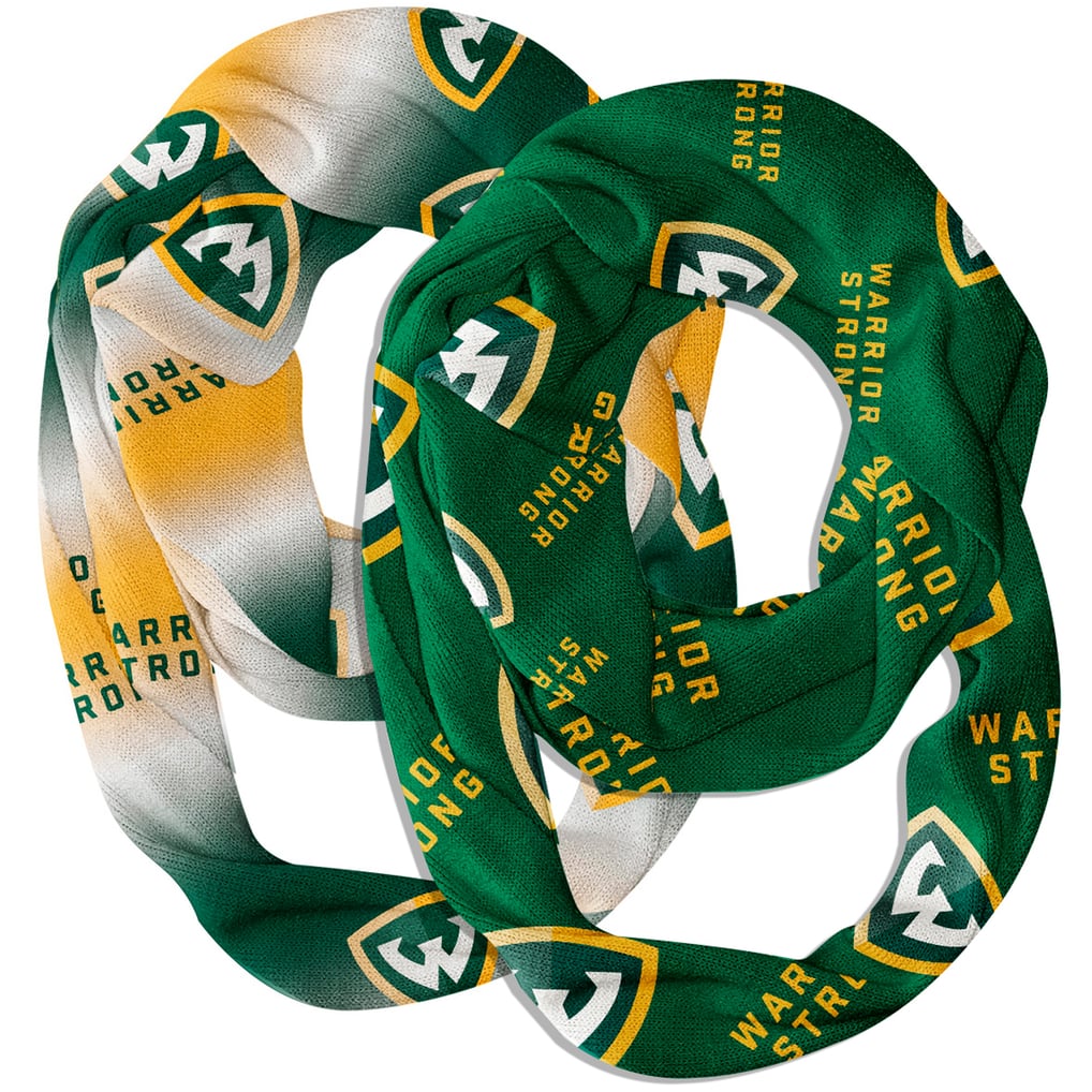  Wayne State Univ Warriors Vive La Fete Two-Piece Infinity Scarves Set