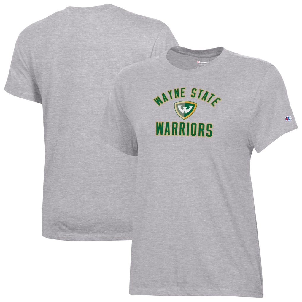  Wayne State Warriors Champion Women's Core T-Shirt - Gray