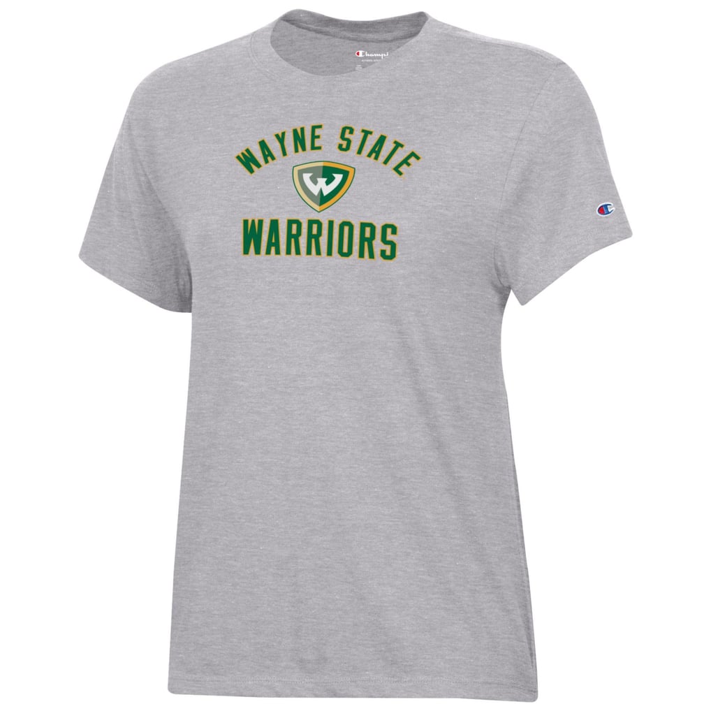  Wayne State Warriors Champion Women's Core T-Shirt - Gray