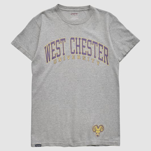 West Chester Golden Rams Jansport 2010s T-shirt - Gray - XS by Fanatics Real Vintage
