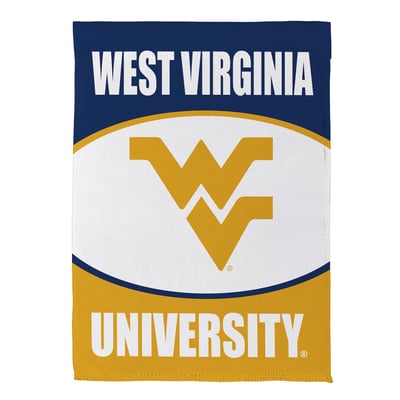  West Virginia Mountaineers 12.5" x 28" Scoped Logo Double-Sided Suede Garden Flag