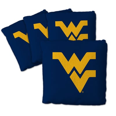 West Virginia Mountaineers Fanpoint Four-Piece Cornhole Bag Set