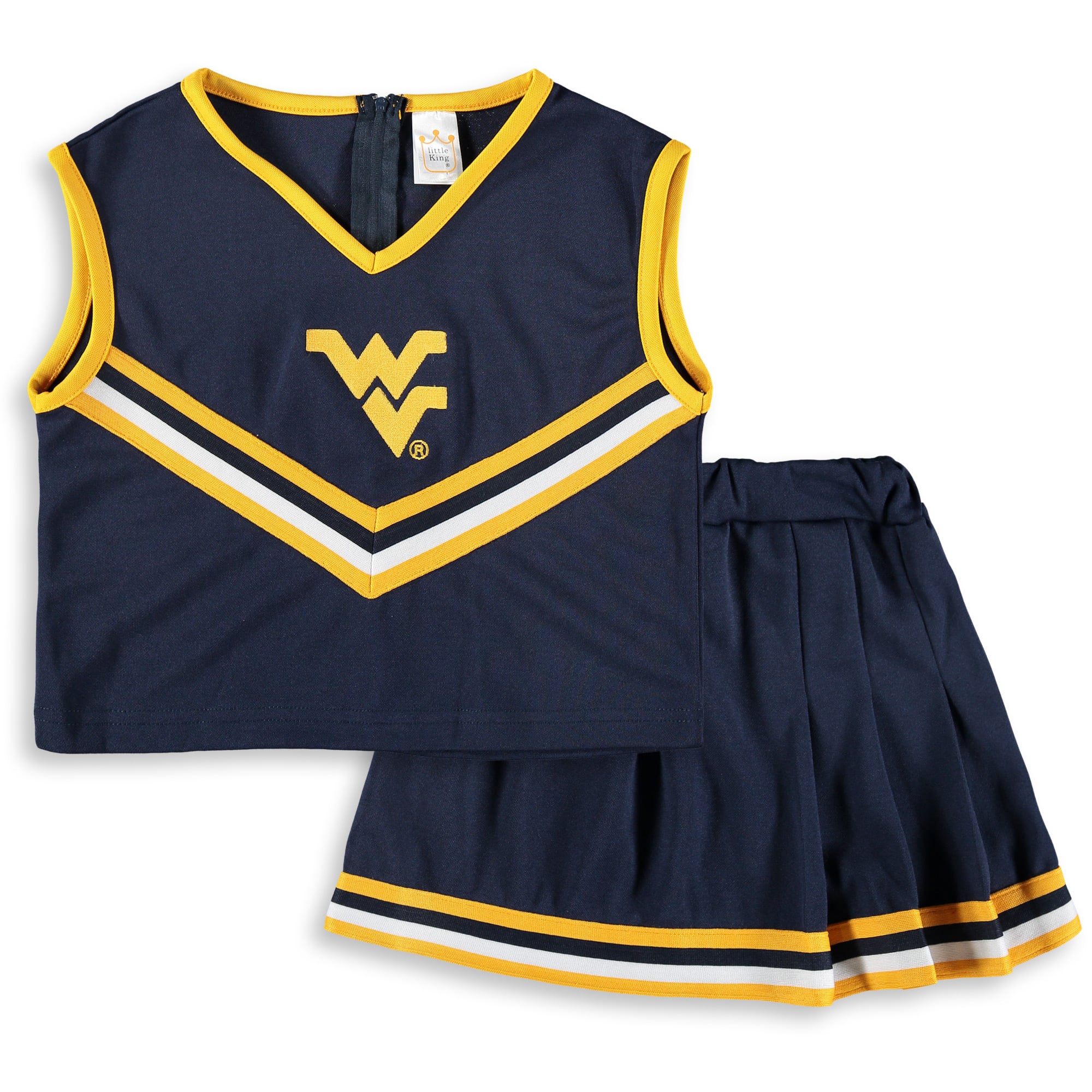 West Virginia Mountaineers Little King Girls Youth Two-Piece Cheer