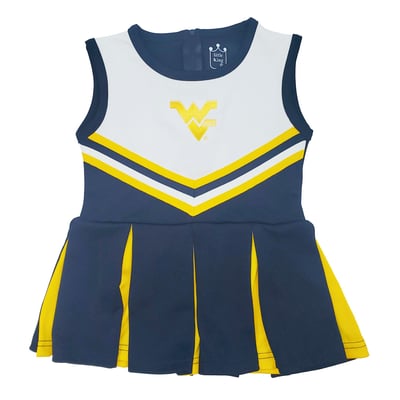  Little King West Virginia Mountaineers Infant Navy Cheer Jumper