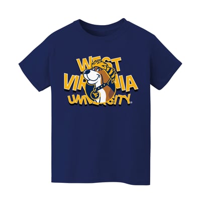 West Virginia Mountaineers Vive La Fete Infant Mascot & Name T-Shirt - Navy