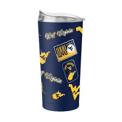  West Virginia Mountaineers Logo Brands 20oz. Dreamweave Powder Coat Tumbler