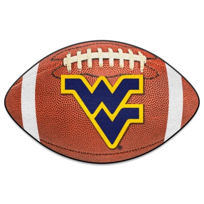 West Virginia Mountaineers Logo Brands 22" x 29.5" Football Mat