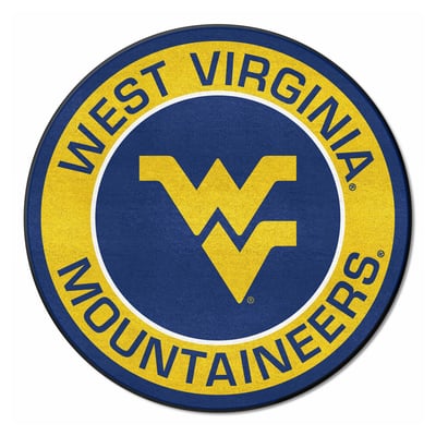 West Virginia Mountaineers Logo Brands 27" Diameter Roundel Mat