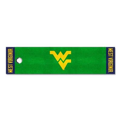 West Virginia Mountaineers Logo Brands Putting Green Mat