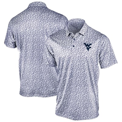 West Virginia Mountaineers Antigua Flourish Polo - Navy