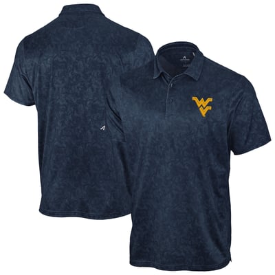 West Virginia Mountaineers Antigua Lush Polo - Navy