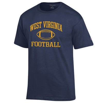 West Virginia Mountaineers Champion Football Icon T-Shirt - Navy