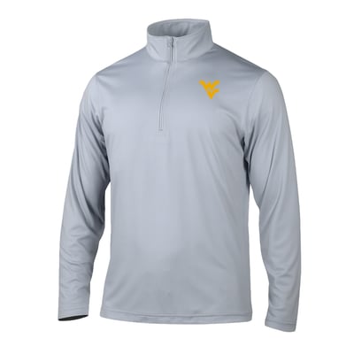  West Virginia Mountaineers Columbia Fairway Break Quarter-Zip Pullover - Gray