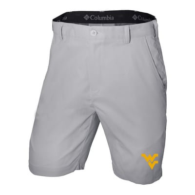  West Virginia Mountaineers Columbia Omni-Wick Lie Angle Shorts - Gray
