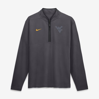  West Virginia Mountaineers Nike Color Pop Victory Dri-FIT Half-Zip Pullover - Anthracite
