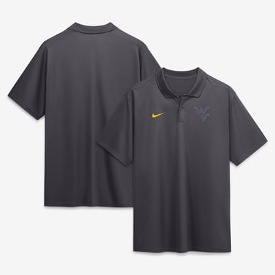  West Virginia Mountaineers Nike Color Pop Victory Dri-FIT Polo - Anthracite