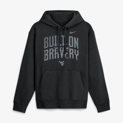  West Virginia Mountaineers Nike Built on Bravery Club Fleece Hoodie - Black