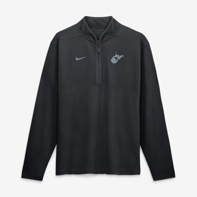  West Virginia Mountaineers Nike Built on Bravery Victory Dri-FIT Half-Zip Pullover - Black