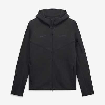  West Virginia Mountaineers Nike Tech Fleece Raglan Full-Zip Windrunner Hoodie - Black