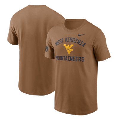 West Virginia Mountaineers Nike 2026 Military Appreciation Sideline Dri-FIT T-Shirt - Brown