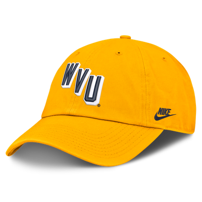  West Virginia Mountaineers Nike Legacy Letter & Mascot Club Adjustable Hat - Gold