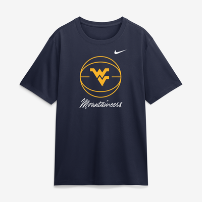  West Virginia Mountaineers Nike Primetime Basketball Icon Legend Dri-FIT T-Shirt - Navy