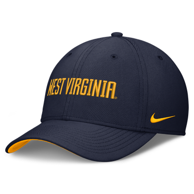  West Virginia Mountaineers Nike Primetime Team Rise Flex Hat - Navy
