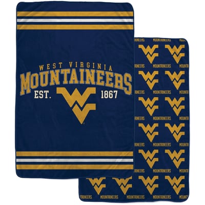 West Virginia Mountaineers Pegasus Legacy Arch Double-Sided 60" x 80" Blanket