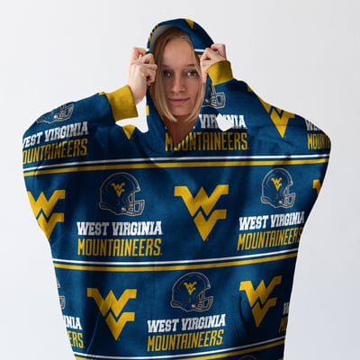West Virginia Mountaineers Pegasus Wave Ultra Soft Fan Cape
