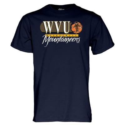 West Virginia Mountaineers Blue 84 Unisex Buckskin Basketball T-Shirt - Navy