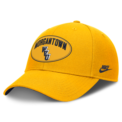  West Virginia Mountaineers Nike Unisex Legacy Letter & Location Rise Adjustable Hat - Gold