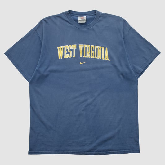West Virginia Mountaineers Nike 2000s T-shirt - Navy - 2XL by Fanatics Real Vintage