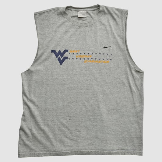 West Virginia Mountaineers Nike 2000s Tank - Heather Gray - XL by Fanatics Real Vintage