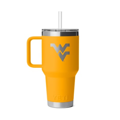 West Virginia Mountaineers YETI 35oz. Rambler 2.0 Straw Mug