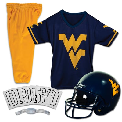 West Virginia Mountaineers Franklin Sports Youth NCAA Deluxe Uniform Set