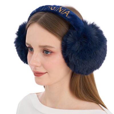 West Virginia Mountaineers ZooZatz Fluffy Earmuffs