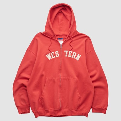 Western Kentucky Hilltoppers Champion 2000s Hooded Full Zip Sweatshirt - Red - XS by Fanatics Real Vintage