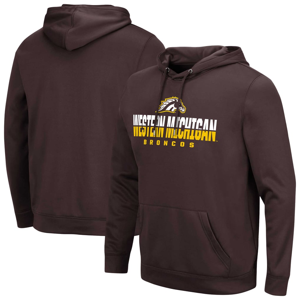 Western Michigan Broncos Colosseum Lantern Pullover Hoodie — Brown