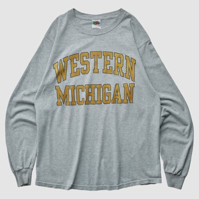 Western Michigan Broncos Fruit of the Loom 2000s Long Sleeve T-shirt - Heather Gray - M by Fanatics Real Vintage
