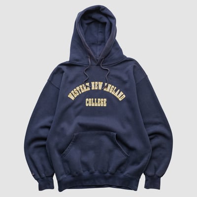Western New England Golden Bears Jansport 2000s Hooded Pullover Sweatshirt - Navy - S by Fanatics Real Vintage