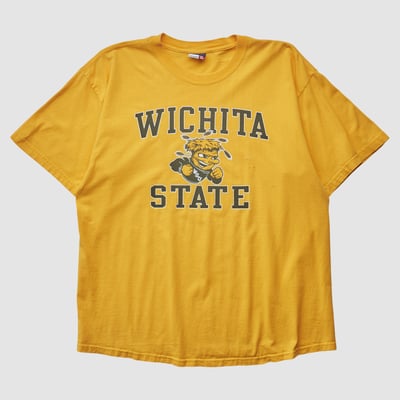 Wichita State Shockers Campus One 2010s T-shirt - Yellow - XL by Fanatics Real Vintage