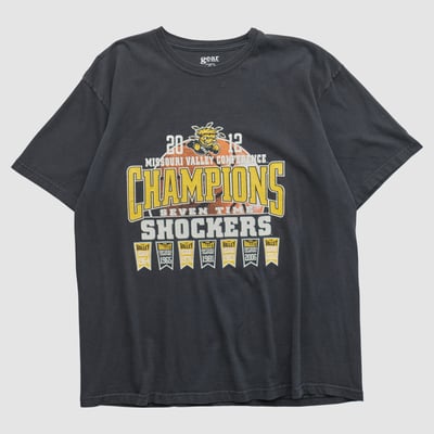 Wichita State Shockers Gear For Sports 2012 T-shirt - Black - XL by Fanatics Real Vintage