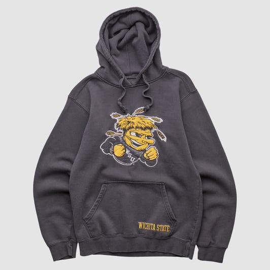 Wichita State Shockers P2 2010s Hooded Pullover Sweatshirt - Black - XXS by Fanatics Real Vintage
