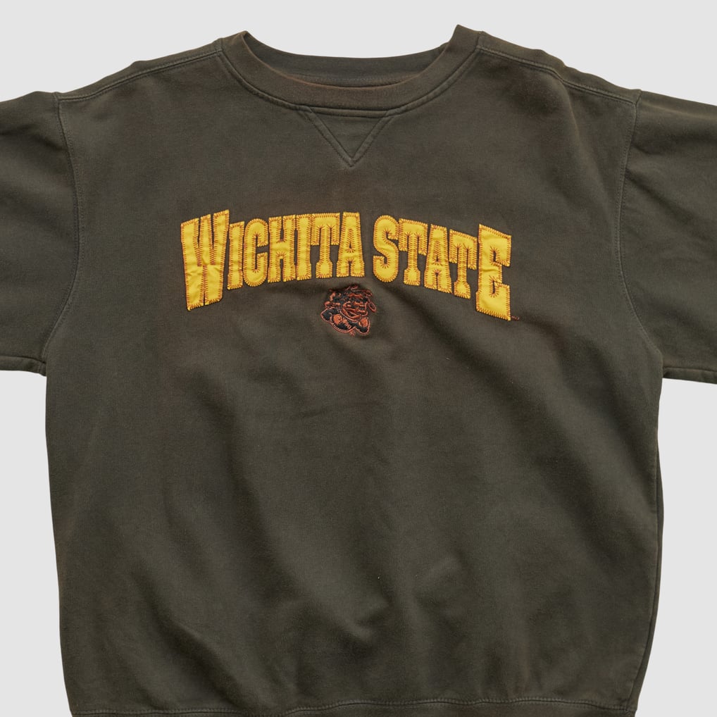 Wichita State Shockers Starter 2000s Pullover Sweatshirt - Brown - M by Fanatics Real Vintage