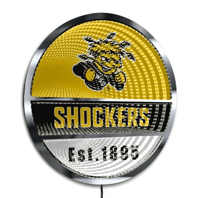 Wichita State Shockers Three-Cell Circular Infinity Light