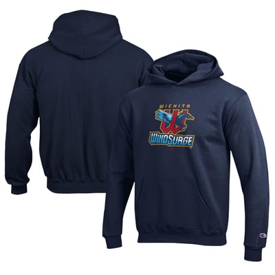 Wichita Wind Surge Champion Youth Eco Powerblend Pullover Hoodie - Navy