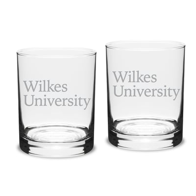 Wilkes Colonels 14oz. Two-Piece Classic Double Old-Fashioned Glass Set