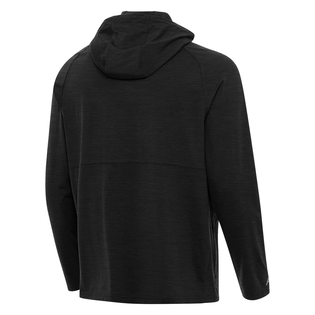 William Byron Antigua Spikes Quarter-Zip Pullover Hoodie - Heather Black