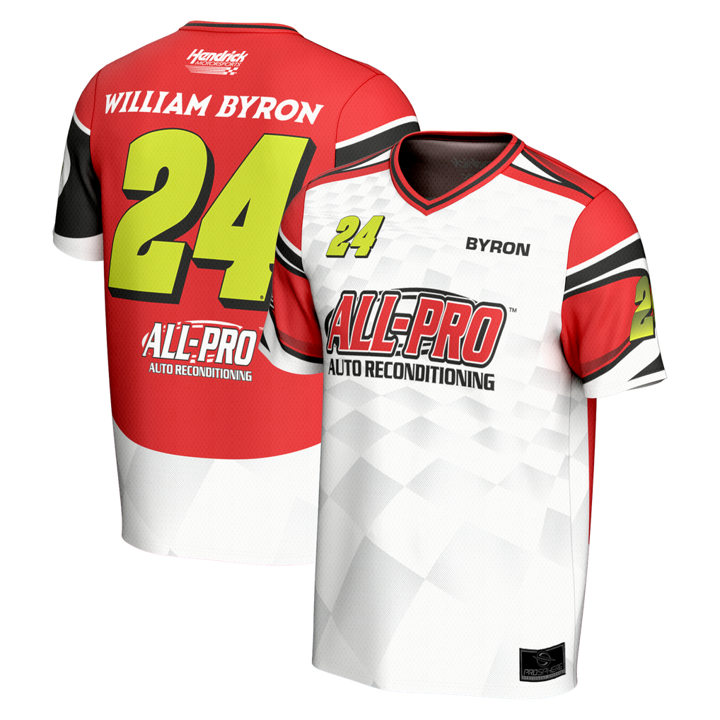  William Byron ProSphere All Pro Soccer Jersey - Red/White